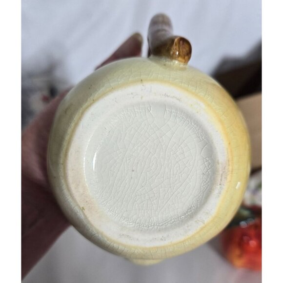 Fruit Teapot & Salt Pepper Shakers Set Apple Pear Kitchen Decor Ceramic - Picture 12 of 16